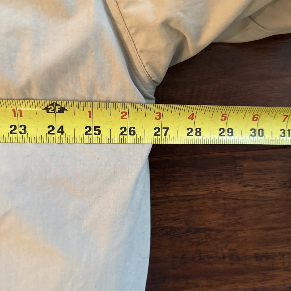 Eddie Bauer Mens Tan Goose Down Puffer Jacket Fleece Collar Vintage Large L - Picture 8 of 12